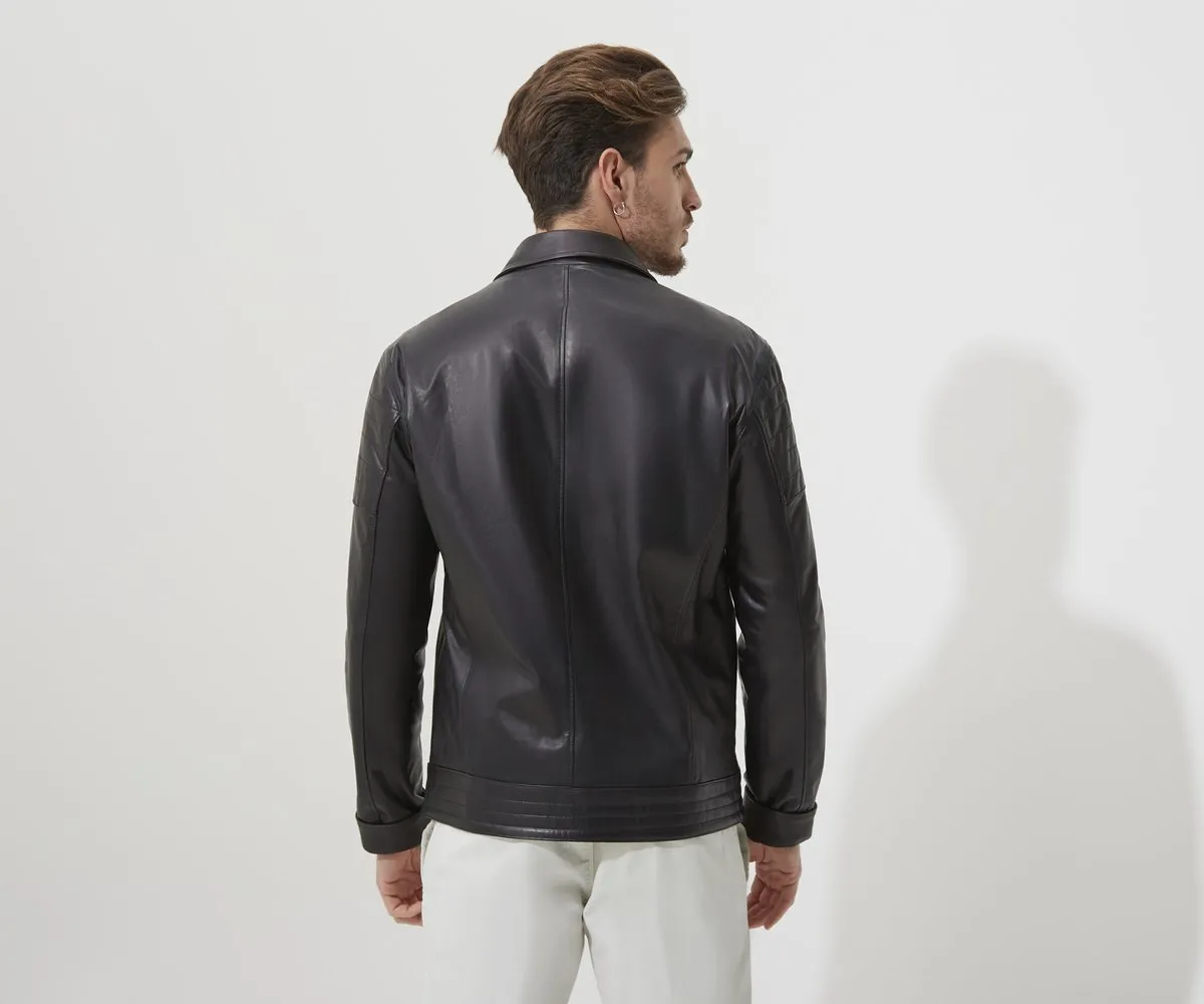 High-quality leather jacket