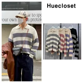 HUE  |Unisex Street Style Oversized Sweaters