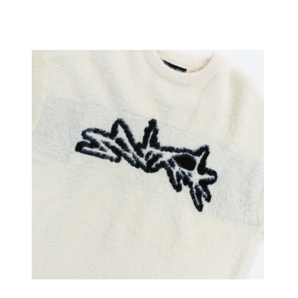 IONSEOUL  |Unisex Street Style Oversized Logo Sweaters