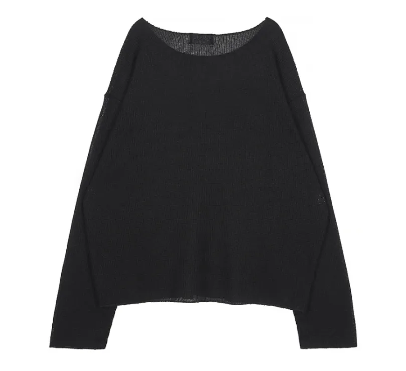 IONSEOUL  |Unisex Street Style Plain Oversized Sweaters