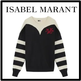 Isabel Marant  |Unisex Street Style Logo Sweaters