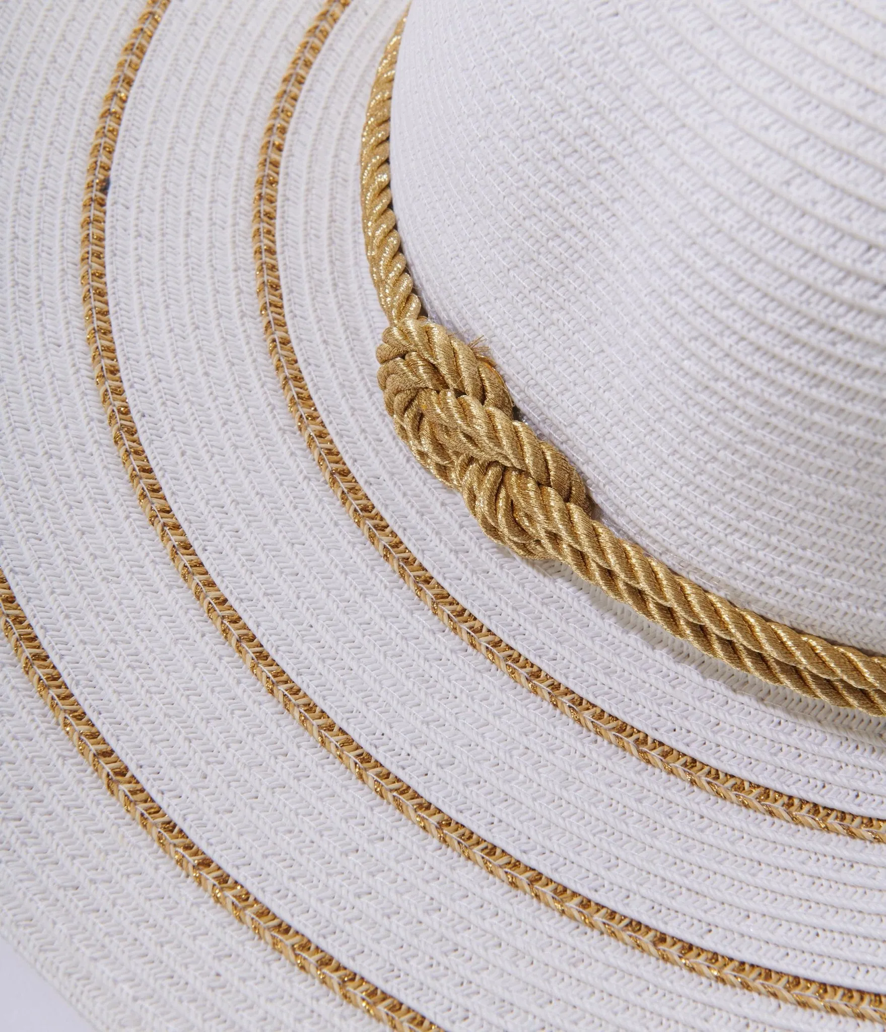 Ivory & Gold Sun Hat