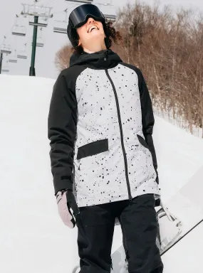 jacket Burton Lalik 2L - Stout White Spatter/True Black - women´s