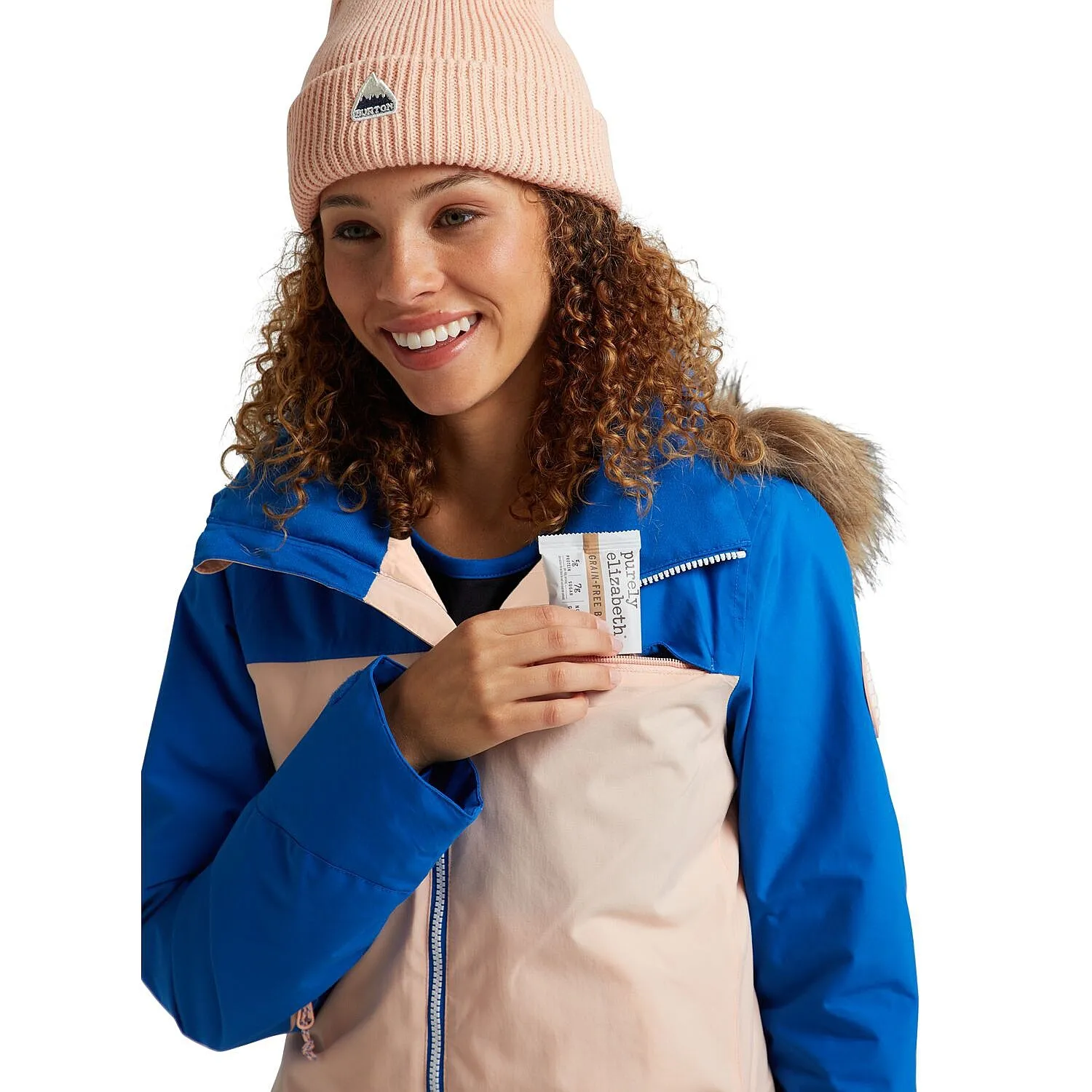 jacket Burton Lelah - Lapis Blue/Peach Melba - women´s