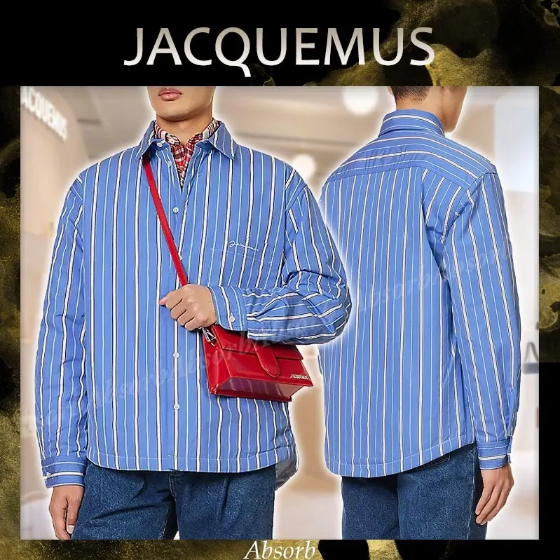 JACQUEMUS  |Stripes Street Style Long Sleeves Cotton Shirts