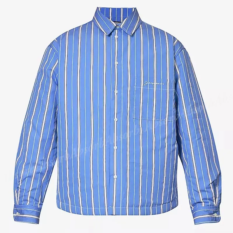 JACQUEMUS  |Stripes Street Style Long Sleeves Cotton Shirts