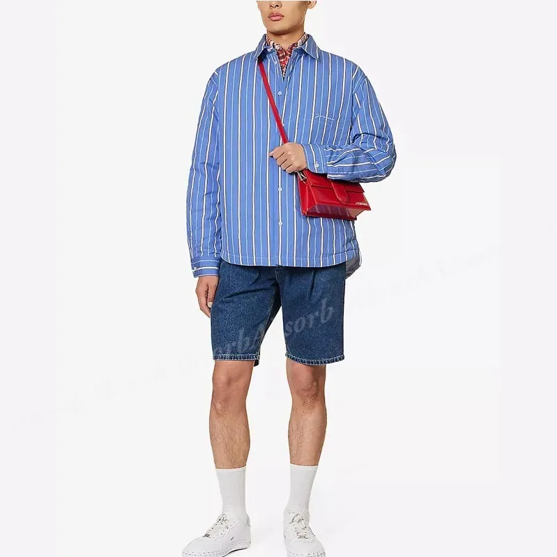 JACQUEMUS  |Stripes Street Style Long Sleeves Cotton Shirts