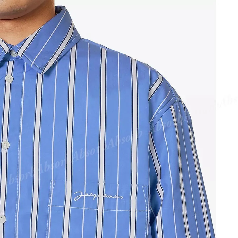 JACQUEMUS  |Stripes Street Style Long Sleeves Cotton Shirts