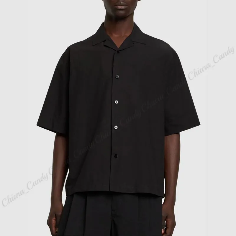 Jil Sander  |Plain Cotton Short Sleeves Designers Shirts