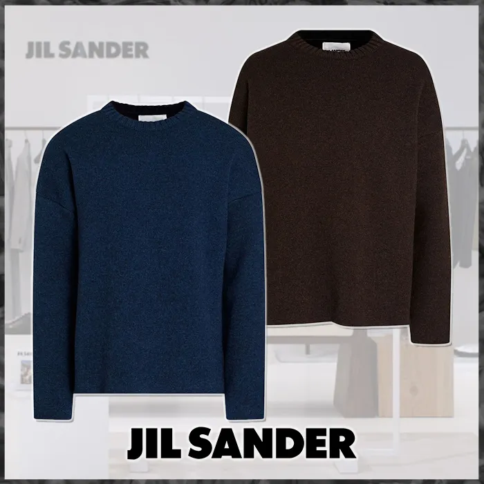 Jil Sander  |Wool Nylon Street Style Long Sleeves Designers Sweaters