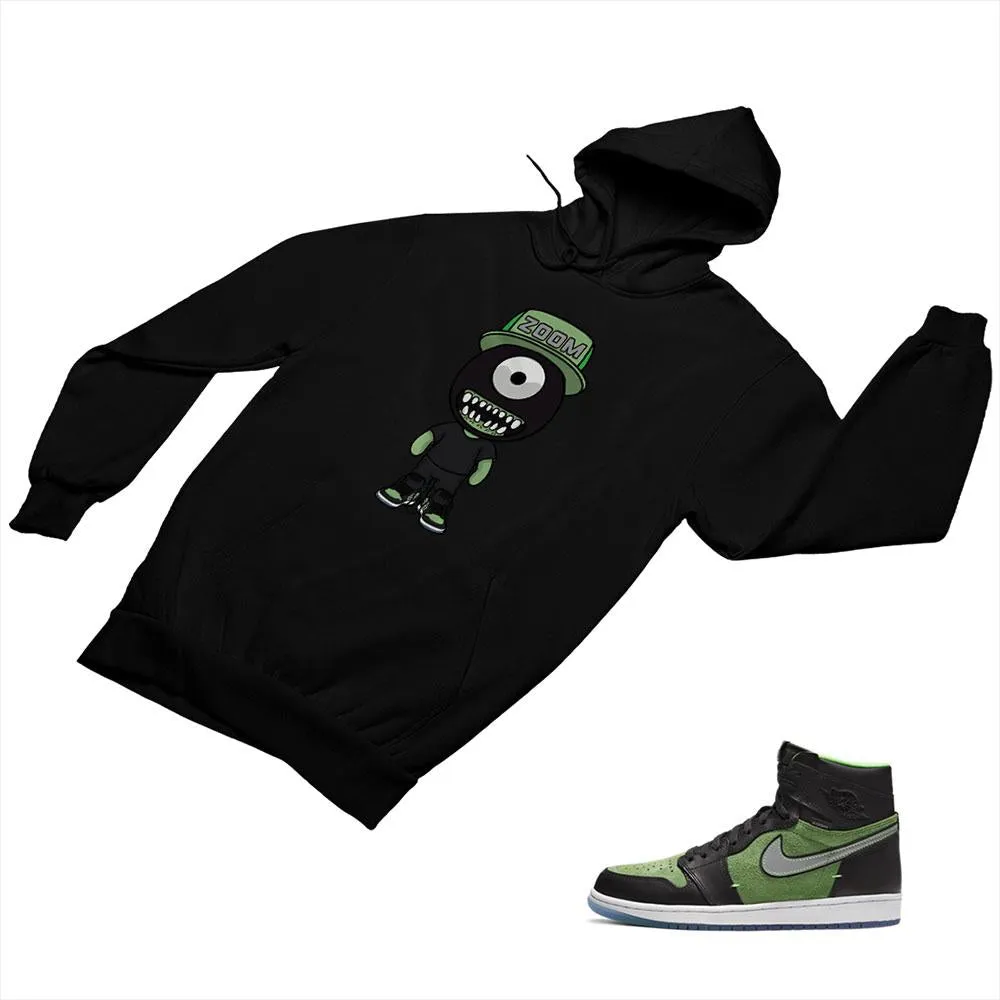 Jordan 1 Black Green Matching Custom Designed Hoodies JD 1-70-1