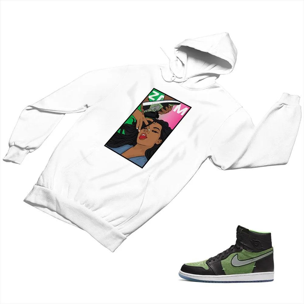 Jordan 1 Black Green Matching Custom Designed Hoodies JD 1-70-21