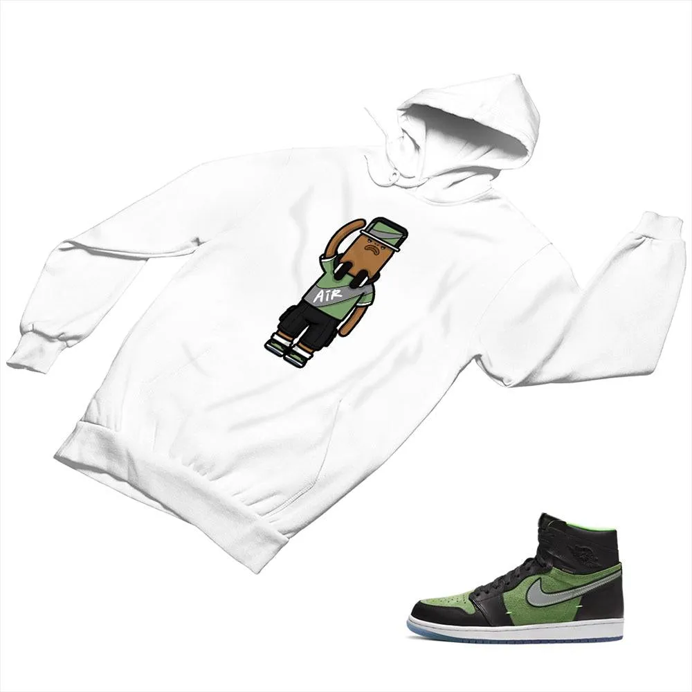 Jordan 1 Black Green Matching Custom Designed Hoodies JD 1-70-8