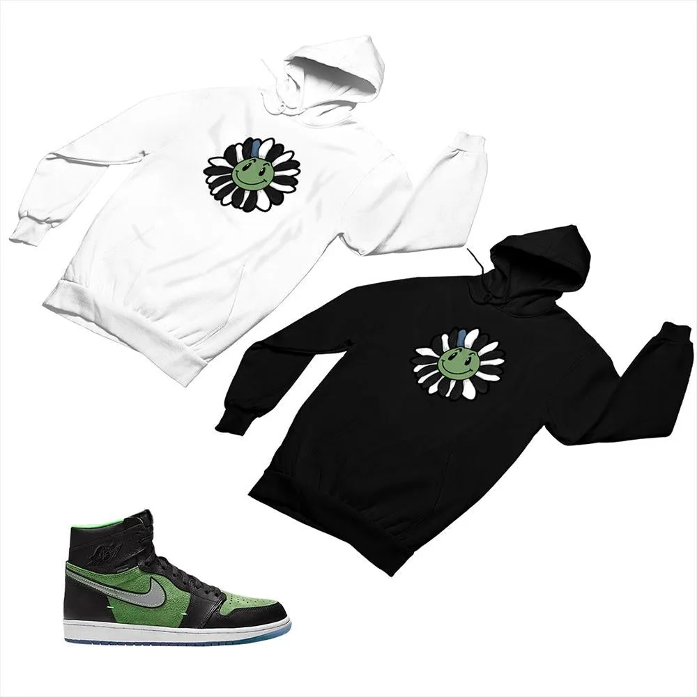 Jordan 1 Black Green Matching Custom Designed Hoodies JD 1-70-9