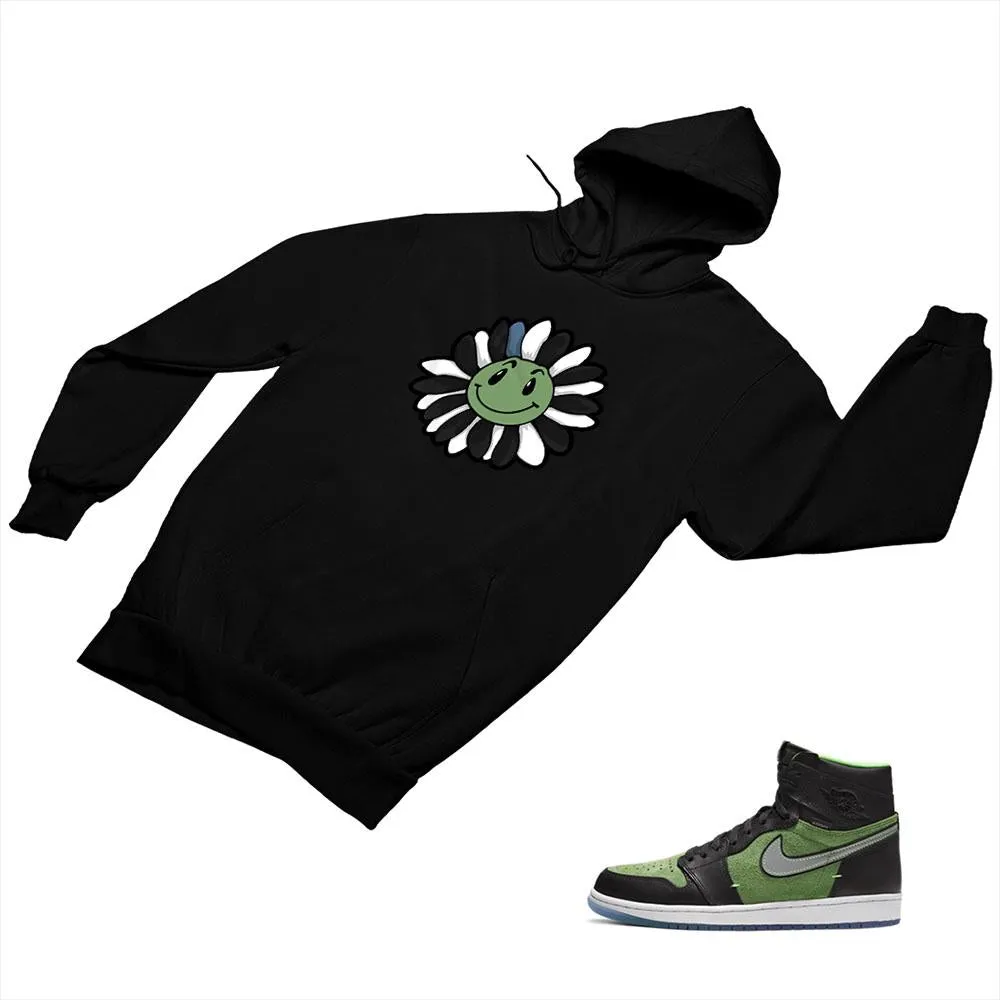 Jordan 1 Black Green Matching Custom Designed Hoodies JD 1-70-9