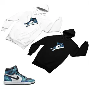 Jordan 1 Tie-Dye Matching Custom Designed Hoodies JD 1-69-11