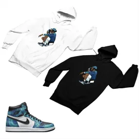 Jordan 1 Tie-Dye Matching Custom Designed Hoodies JD 1-69-13