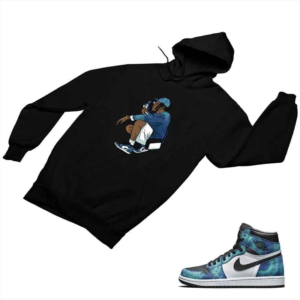 Jordan 1 Tie-Dye Matching Custom Designed Hoodies JD 1-69-13