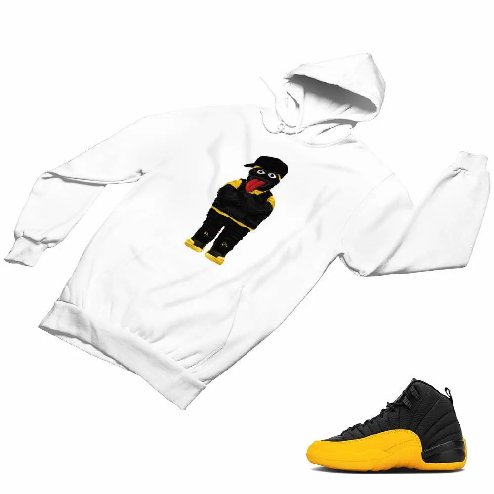 Jordan 12 University Gold Matching Custom Designed Hoodies JD 12-17-21