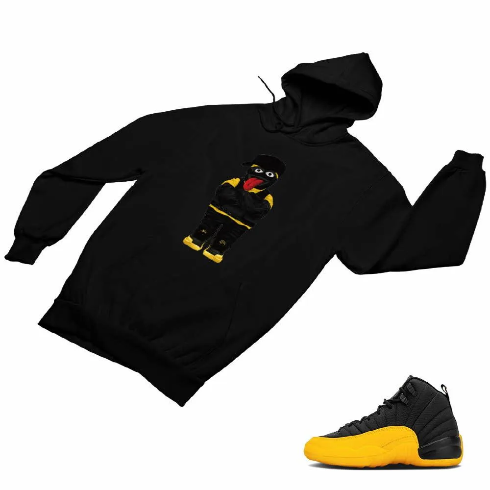 Jordan 12 University Gold Matching Custom Designed Hoodies JD 12-17-21