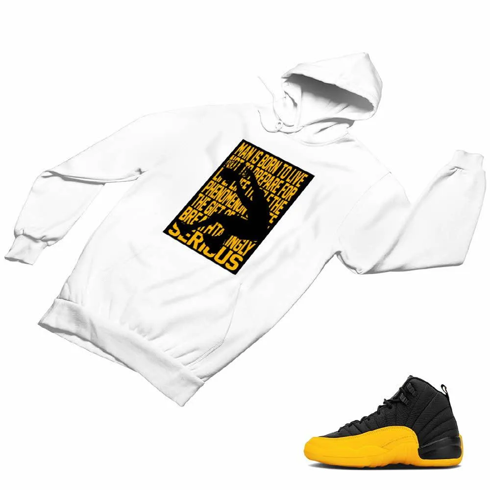 Jordan 12 University Gold Matching Custom Designed Hoodies JD 12-17-9