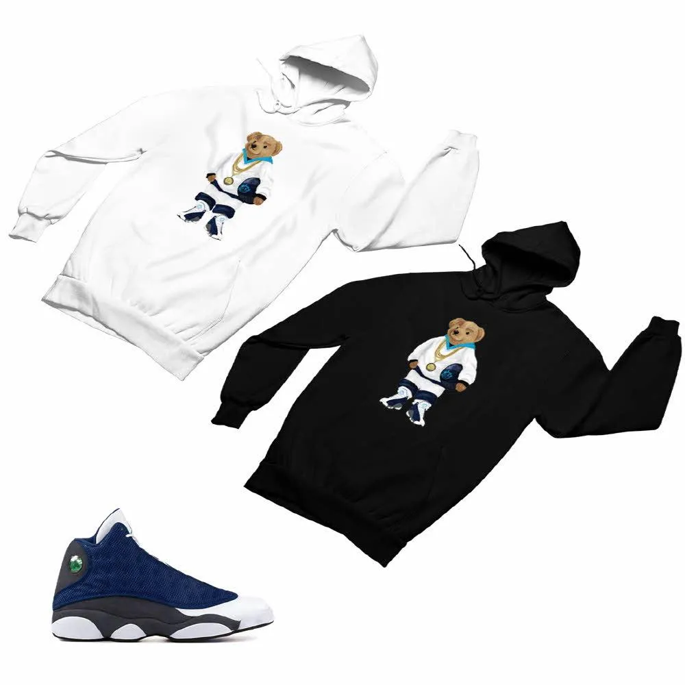 Jordan 13 flint grey Matching Custom Designed Hoodies JD 13-18-11