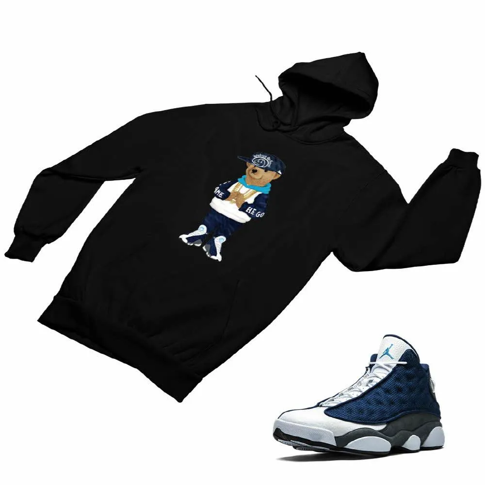 Jordan 13 flint grey Matching Custom Designed Hoodies JD 13-18-16