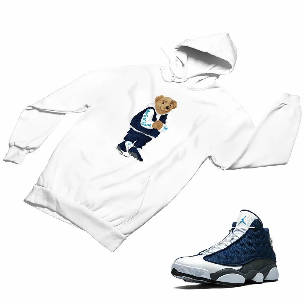 Jordan 13 flint grey Matching Custom Designed Hoodies JD 13-18-18