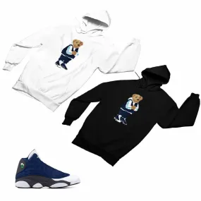 Jordan 13 flint grey Matching Custom Designed Hoodies JD 13-18-18