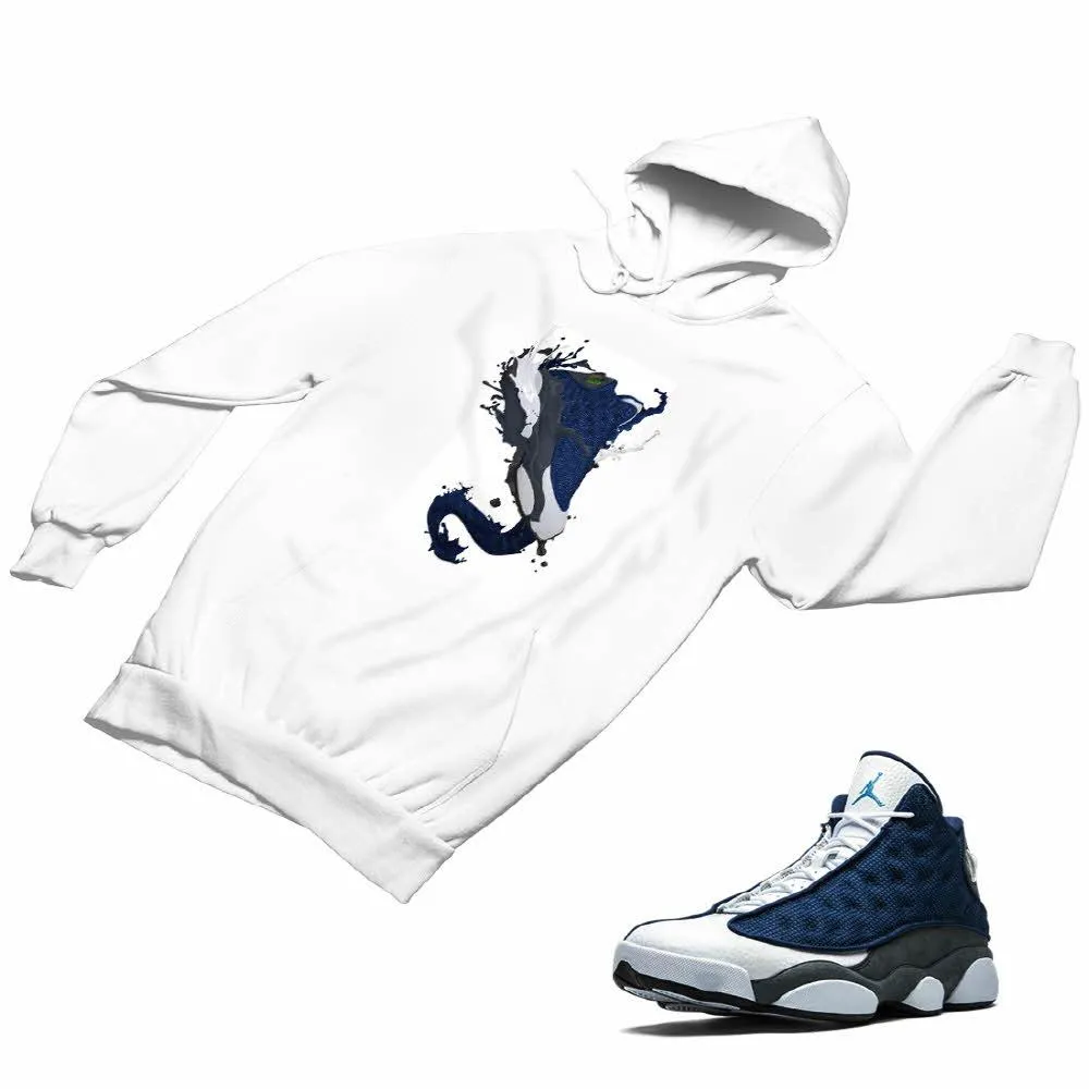 Jordan 13 flint grey Matching Custom Designed Hoodies JD 13-18-19