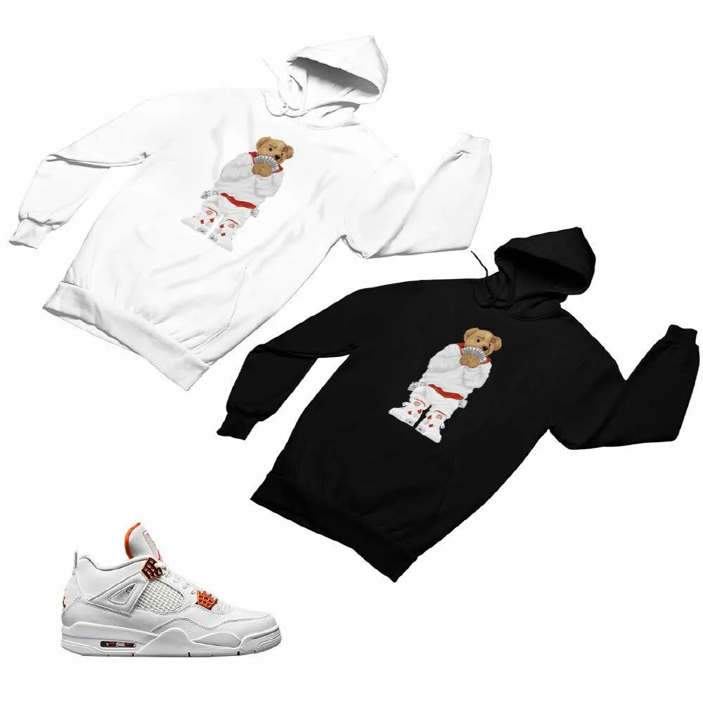 Jordan 4 Orange Matching Custom Designed Hoodies JD 4-23-11