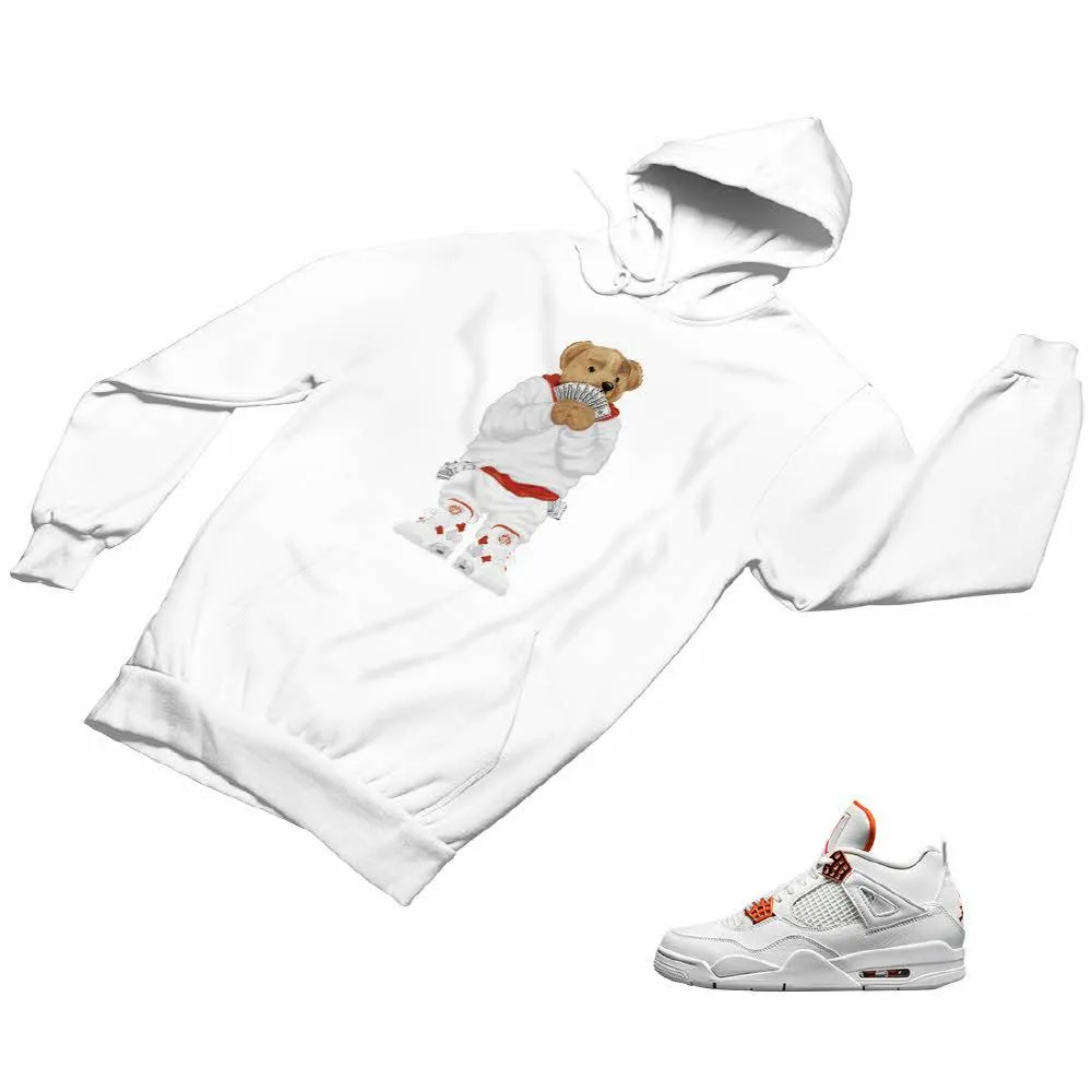 Jordan 4 Orange Matching Custom Designed Hoodies JD 4-23-11