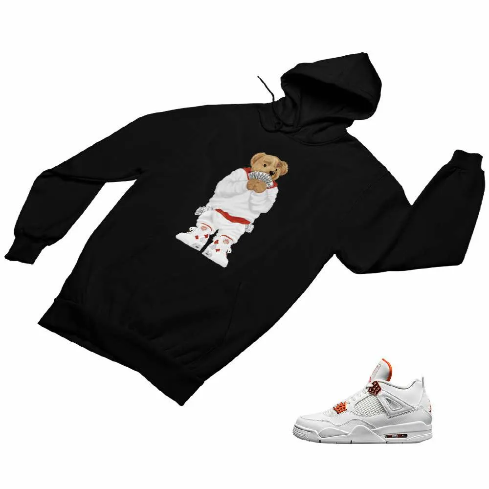 Jordan 4 Orange Matching Custom Designed Hoodies JD 4-23-11