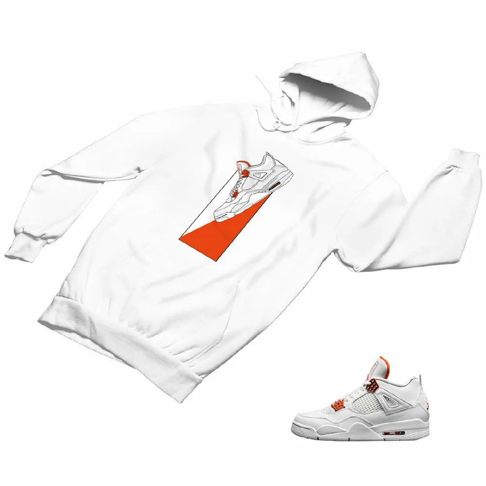 Jordan 4 Orange Matching Custom Designed Hoodies JD 4-23-3