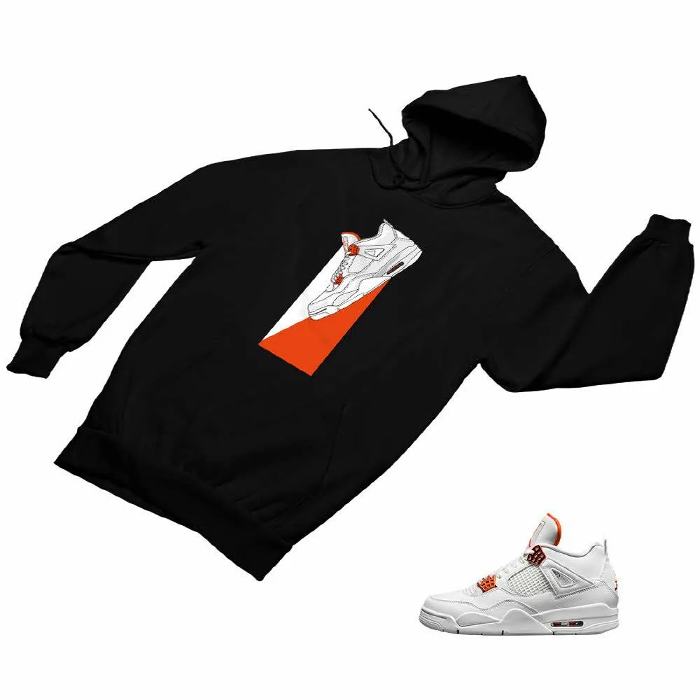 Jordan 4 Orange Matching Custom Designed Hoodies JD 4-23-3