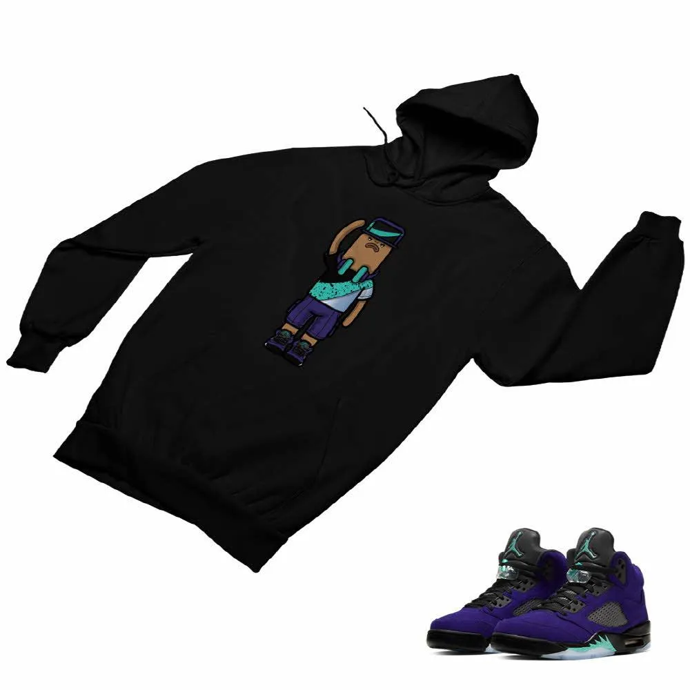 Jordan 5 Alternate Grape Matching Custom Designed Hoodies JD 5-2-8-8