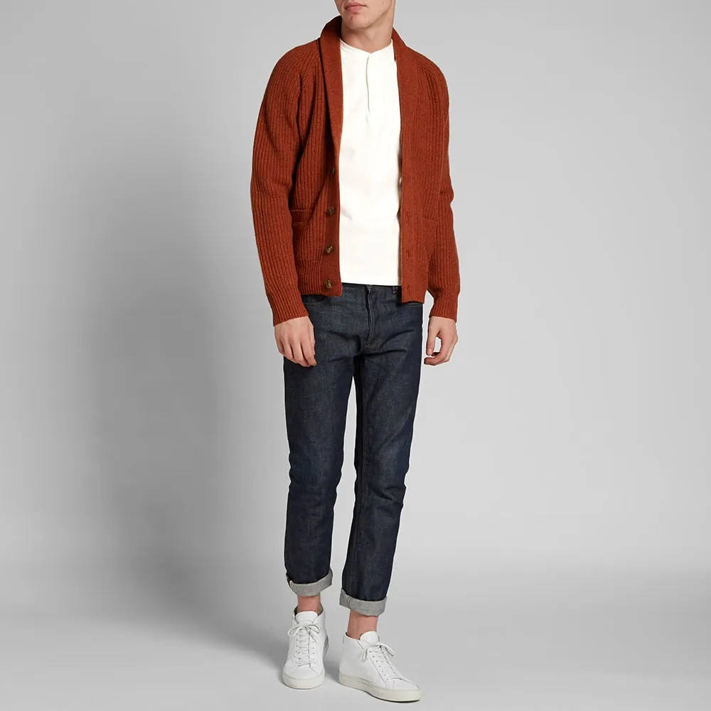 Journal Standard Long Sleeve Heavyweight HenleyWhite