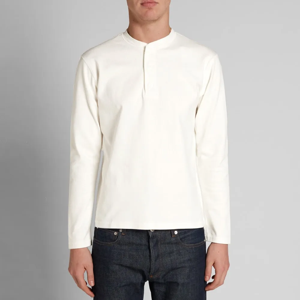 Journal Standard Long Sleeve Heavyweight HenleyWhite