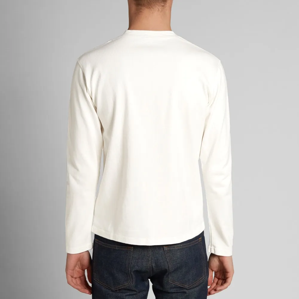 Journal Standard Long Sleeve Heavyweight HenleyWhite