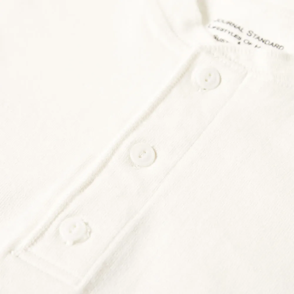 Journal Standard Long Sleeve Heavyweight HenleyWhite