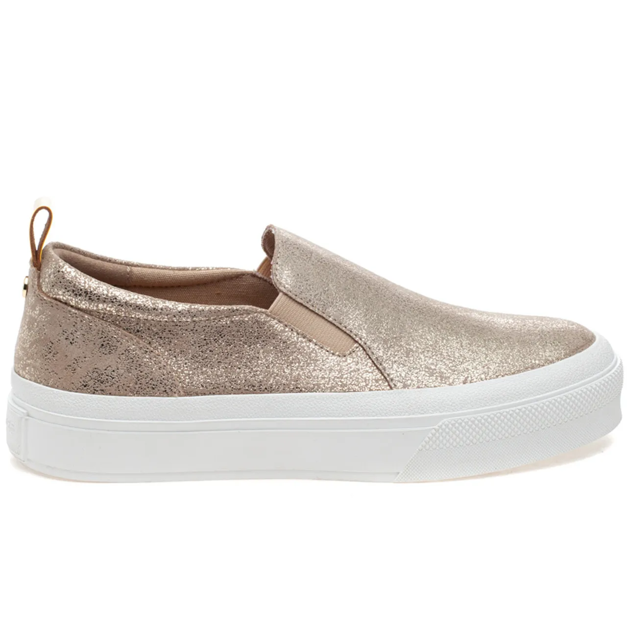 J/Slides Gia Platform Sneaker- Light Gold