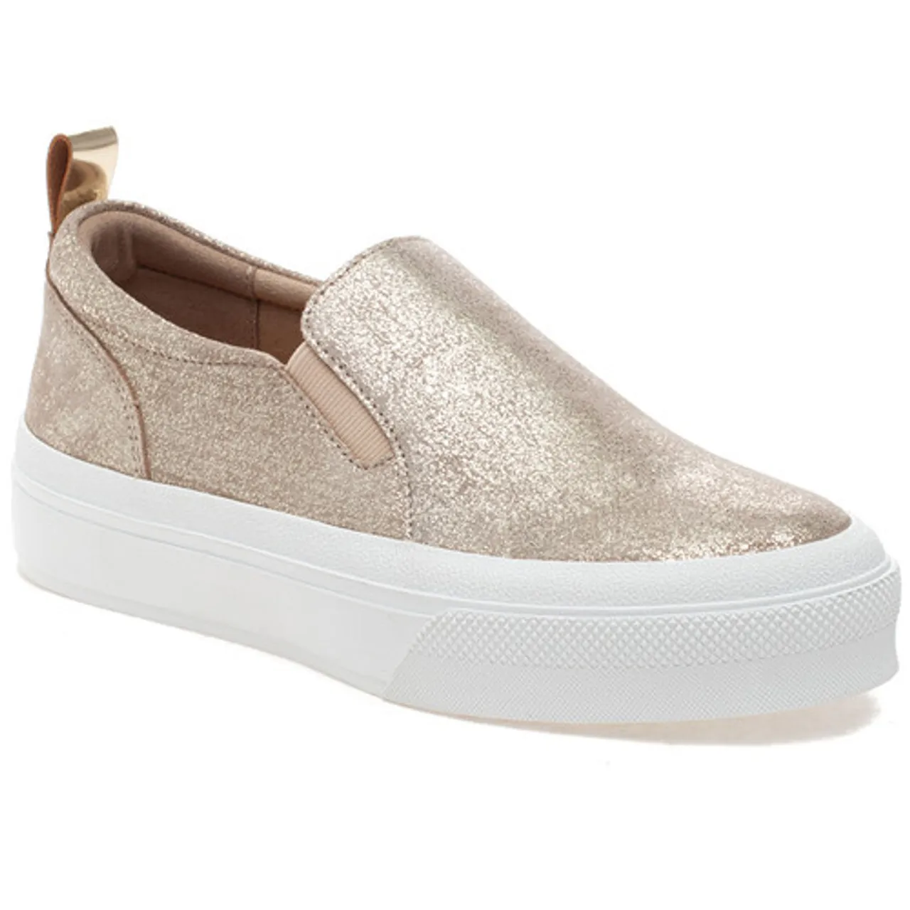 J/Slides Gia Platform Sneaker- Light Gold