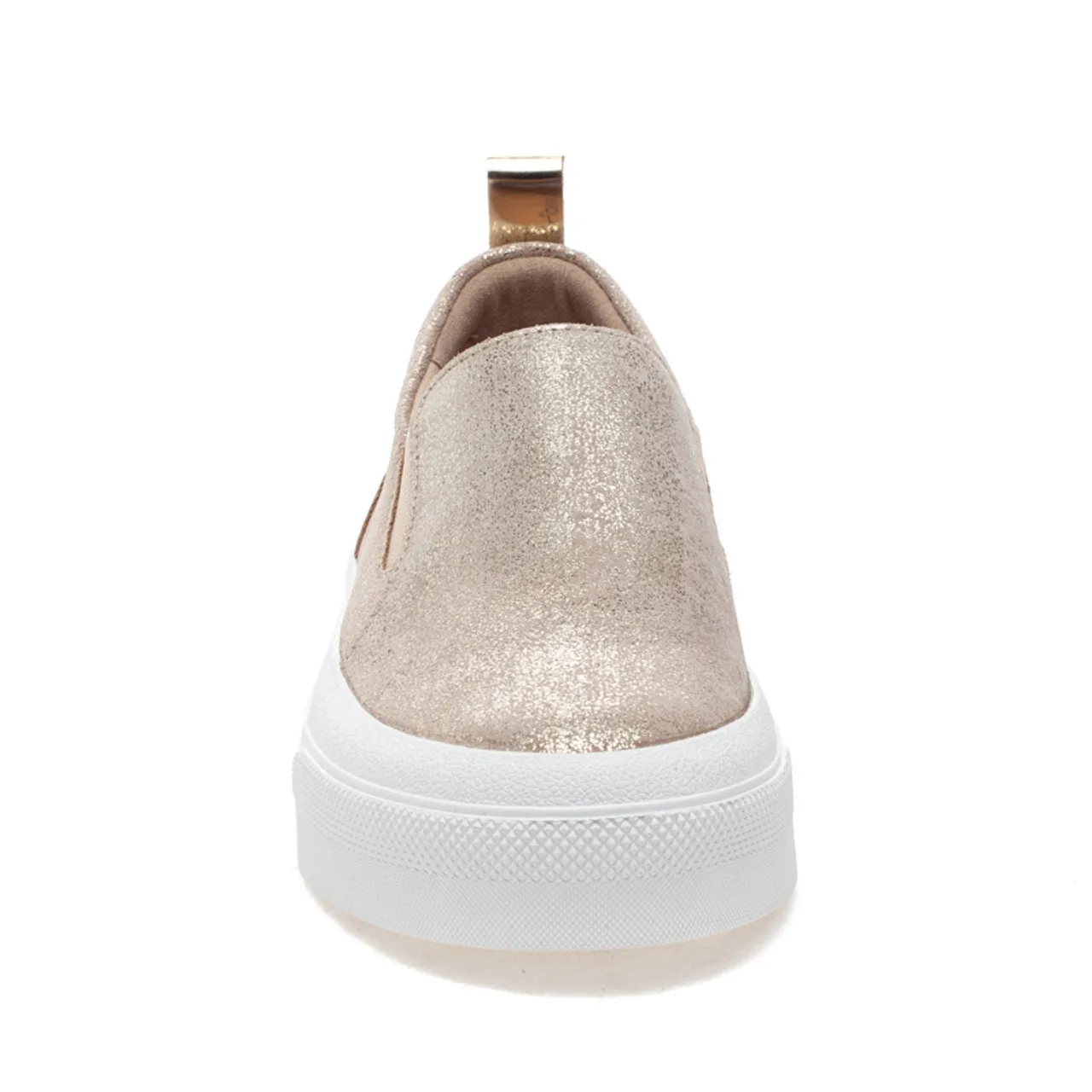 J/Slides Gia Platform Sneaker- Light Gold