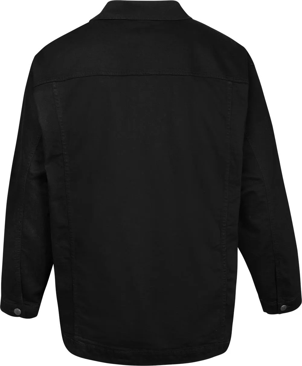 Kam Stretch Western Denim Jacket - Black