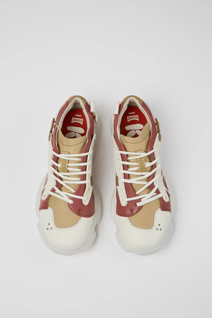 Karst Multicolored Leather/Textile Sneaker for Women