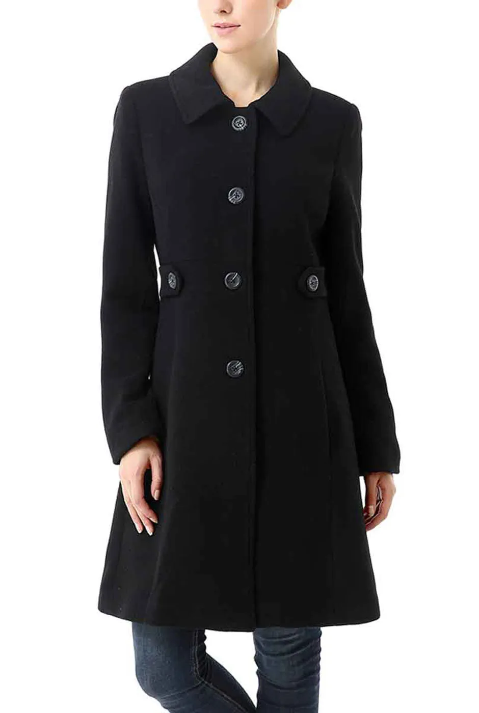 Kimi + Kai Women's Heather Wool Walking Coat