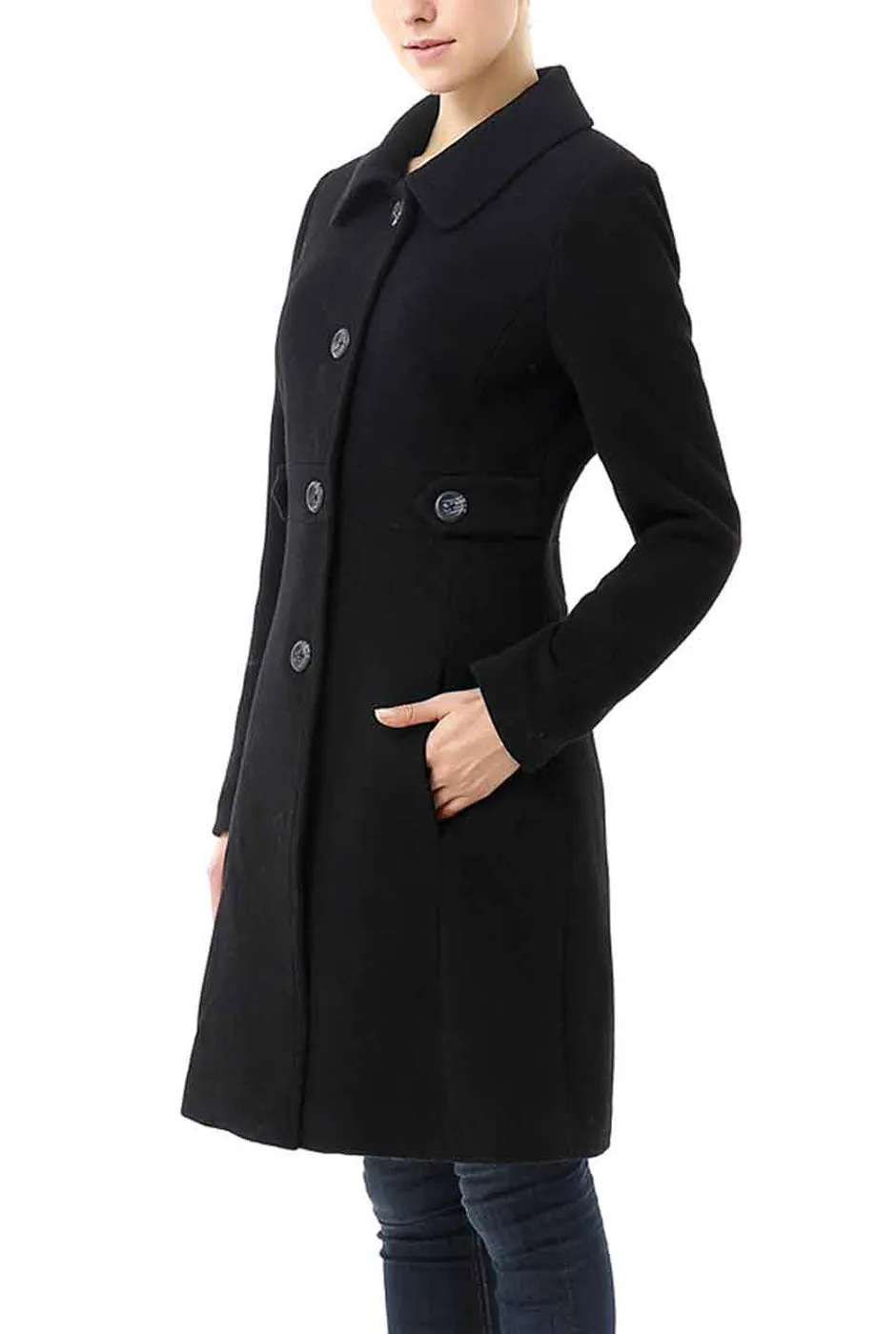 Kimi + Kai Women's Heather Wool Walking Coat