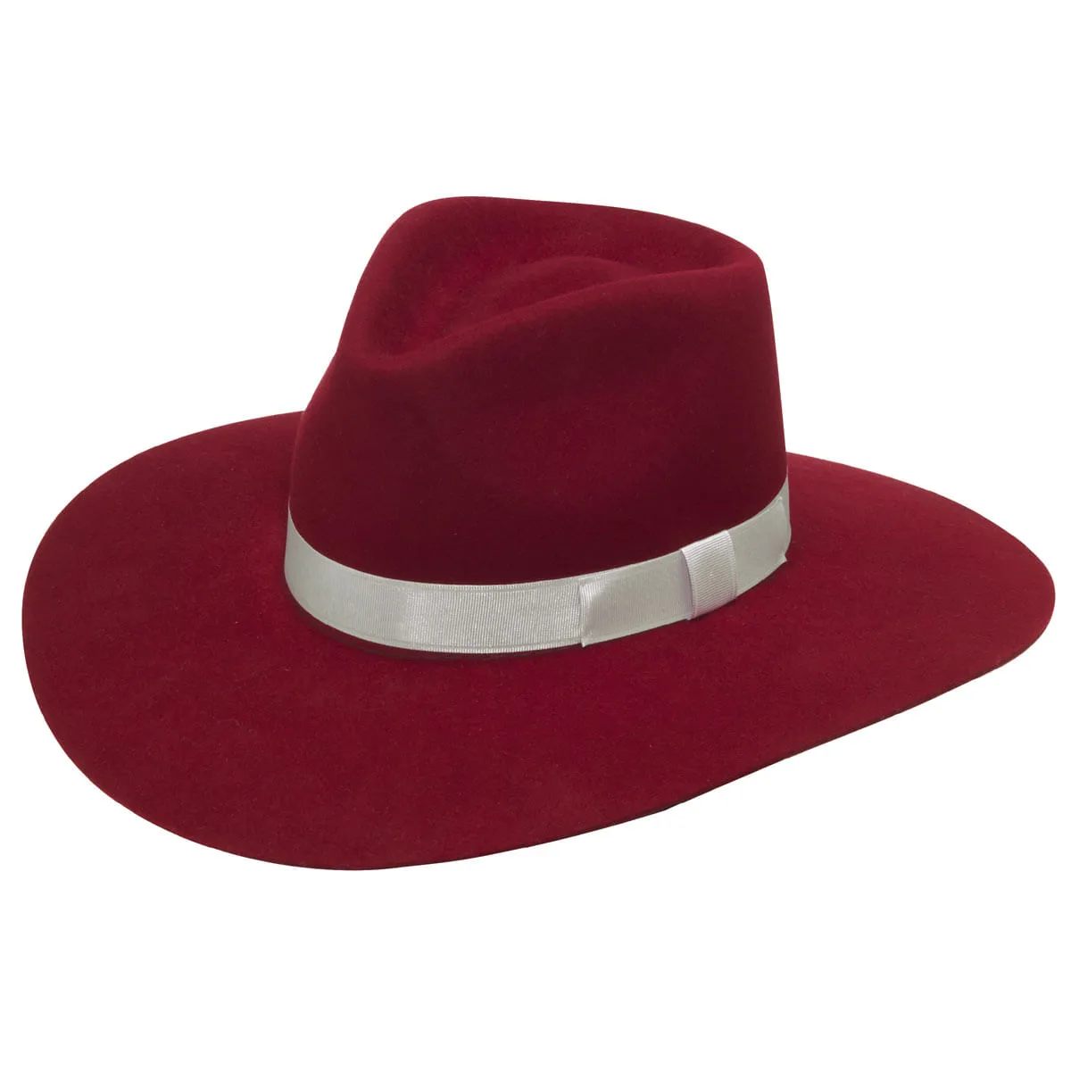 Ladies M&F Western Red Pinch Front Hat