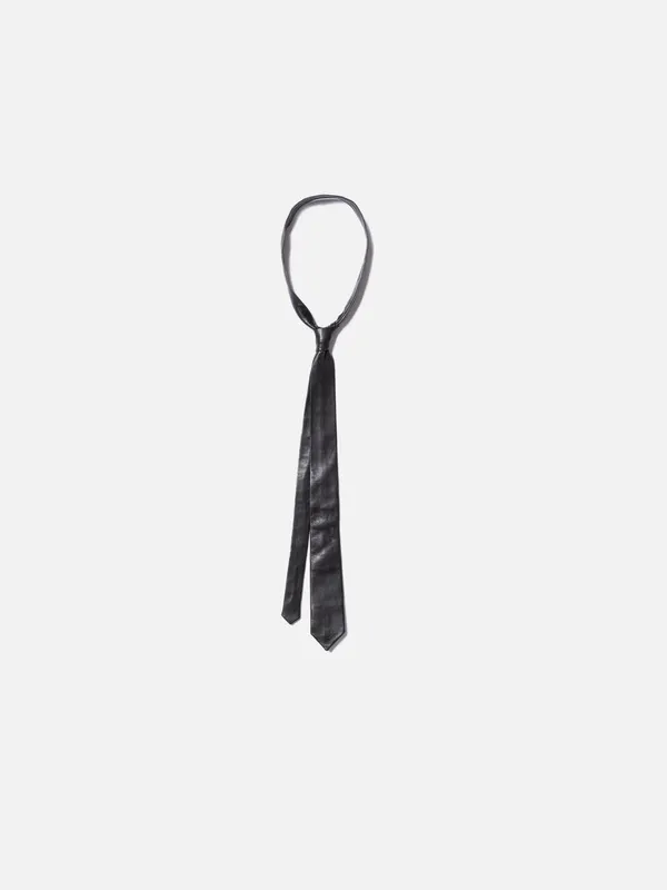 Leather Tie Black