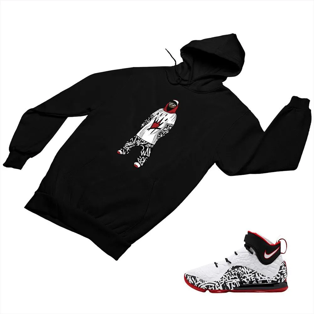 LeBron 17 Graffiti Matching Custom Designed Hoodies NLB17 1-4-1